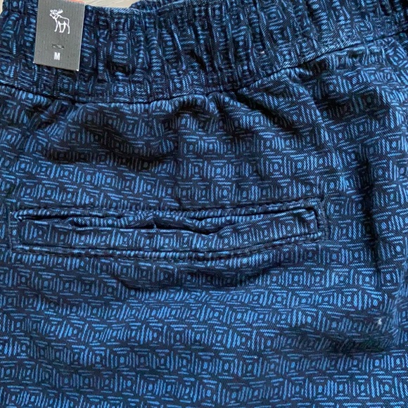 NWOT Abercrombie & Fitch Mens Blue Jogger Pants Medium - Picture 4 of 9